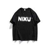Men's T-Shirt Summer Men's Letter Printed T-shirt Casual Loose