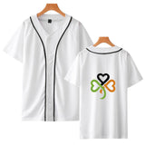 Saint Patrick'S Day Closing Clothing Festival Thin Baseball Uniform Short Sleeve T-Shirt Plus Size Retro Sports