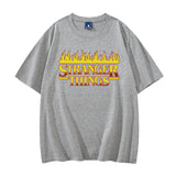 Stranger Things T Shirt Women's Summer Stranger Things Stranger Things Crew Neck Cotton T-shirt