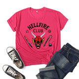 Hellfire Club Shirt Printed Top Short Sleeve Summer