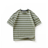 Children T Shrits Children's Summer Clothing Boys Short Sleeve Loose Striped