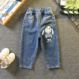 Toddler Boys Pants Boys' Autumn Children's Cartoon Printed Jeans