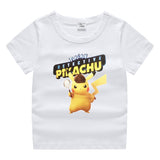 Children Pokemon Pikachu T Shirt Cotton T-shirt Casual Sports