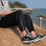 Men Pants Casual Pants Men Ankle-Tied Loose Track Sweatpants