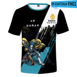 Baggy Baseball Jersey Summer Trendy 3d Digital Short Sleeve