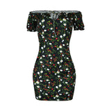 Nina Parker plus Size Dresses Elegant Sexy off-Shoulder and Black plus Size Dress