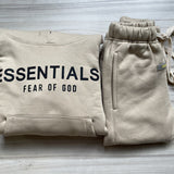 Kids Fog Fear of God Essentials Hoodie & Pants 2 Piece Set