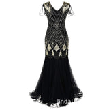 1920S Dress Vintage Sequin Formal Dress Women's Dress Banquet Fishtail