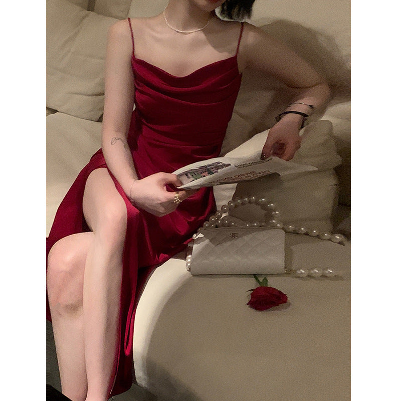 Satin Dress Women's Summer