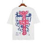 Cactus Jack McDonalds Shirt Travis Scott Loose Men's Short Sleeve T-shirt