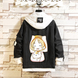 Comic Denim Jacket Anime Cowboy Coat Clothes
