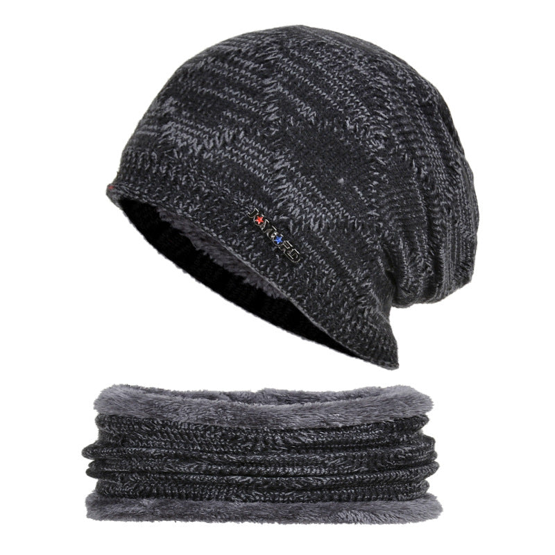 Men Winter Hats Autumn and Winter Hat Men's Knitted Woolen Cap Warm