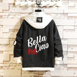 Comic Denim Jacket Men's and Women's Spring and Autumn Fashion Casual Denim Jacket