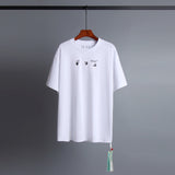 Off Whtie T Shirts Dissolved Arrow Men And Women Same Style Fashion Brand Short Sleeve