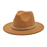 Mens Kentucky Derby Hats Spring and Autumn Men's Outdoor Fedora Hat Panama Felt Hat