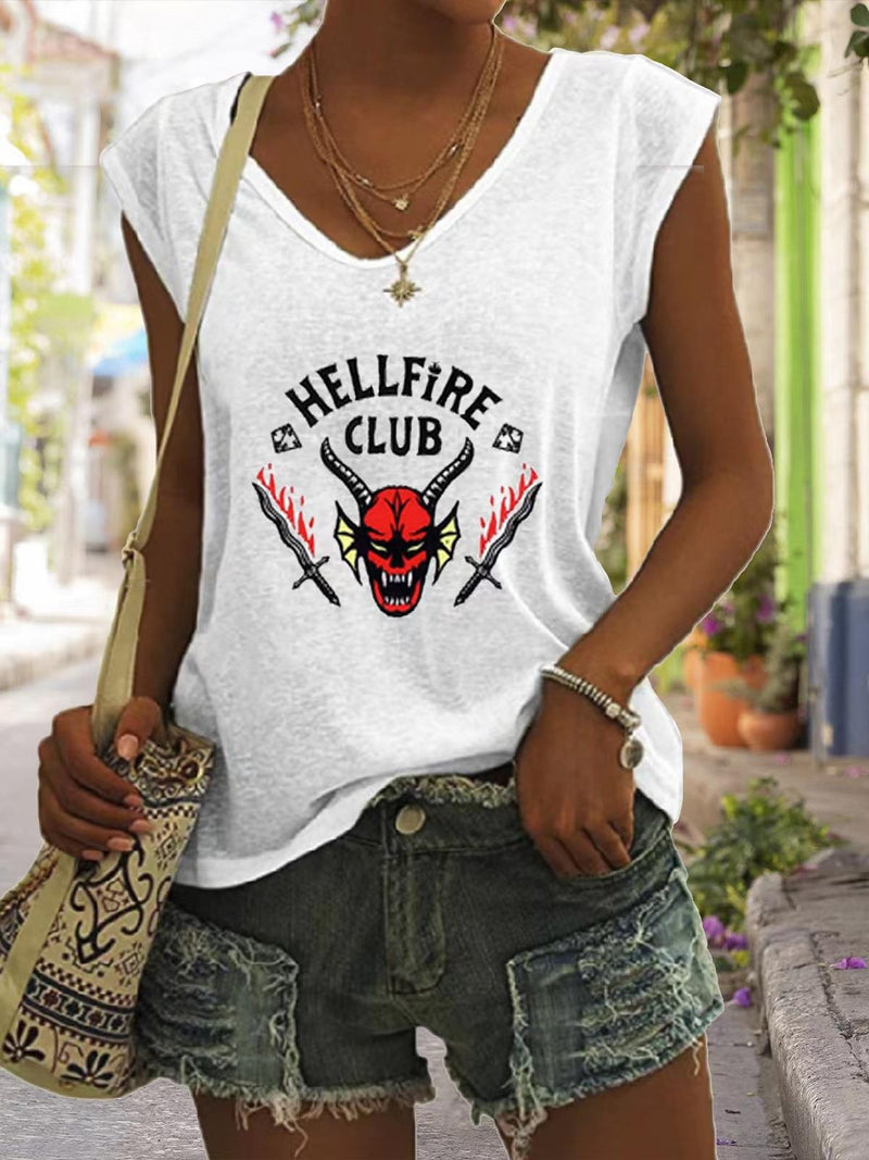 Stranger Things Hellfire Club Vest Hellfire Club T-shirt Cosplay