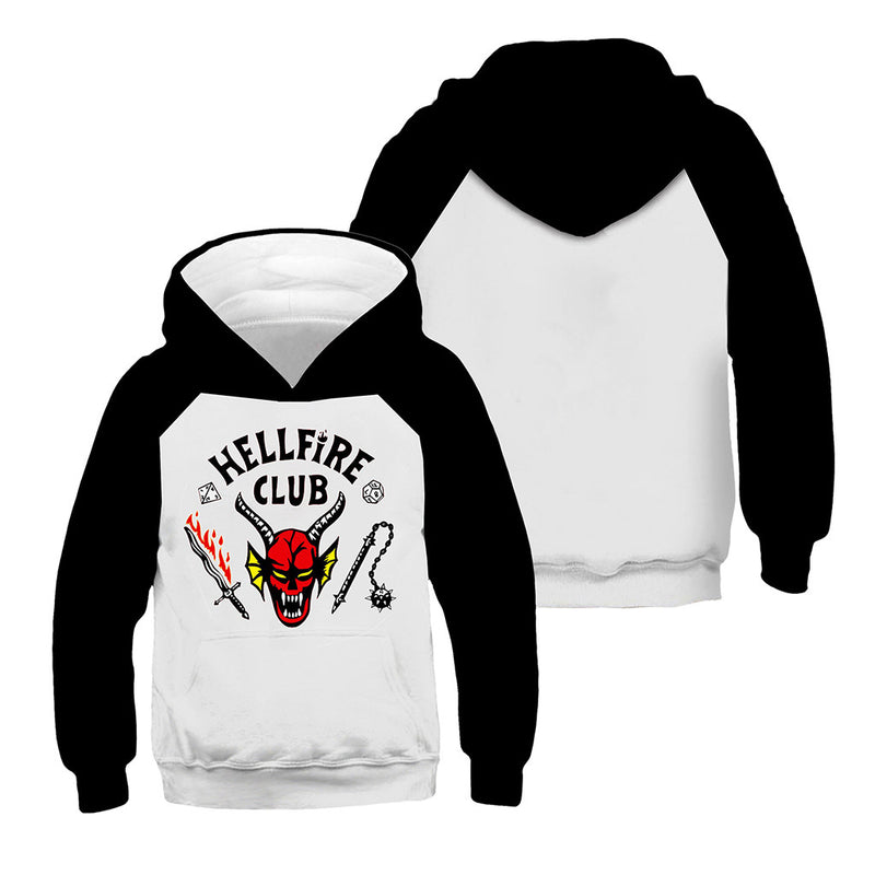 Stranger Things Hellfire Club Hoodie 3d Pattern Sports Jacket