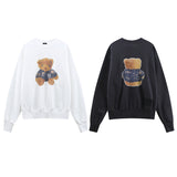 We11 Done Sweatshirts Teddy Bear Pattern for Men and Women