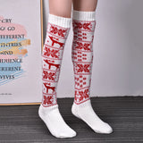 Winter Thick Knit Thigh High Socks Long Stockings Boot Knitted Pantyhose Long Bunching Socks