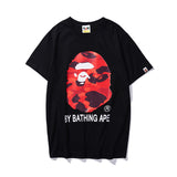 Bape T Shirts Printed Half Sleeve Men'S And Women'S Cotton Short-Sleeved T-Shirt Summer