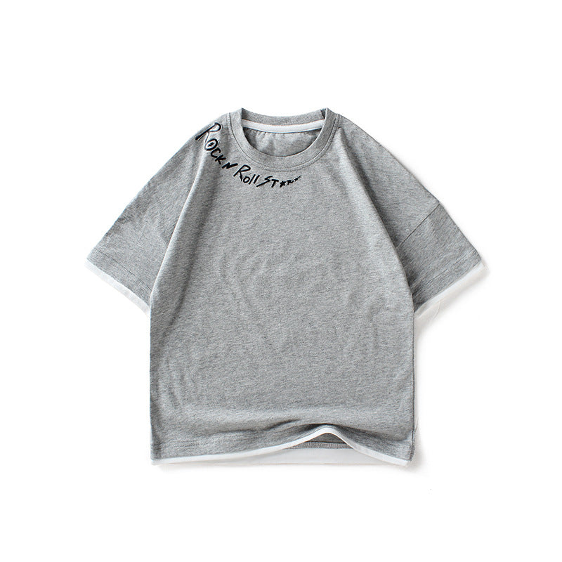 Children T Shrits Children T-shirt Summer Boys' Short Sleeve