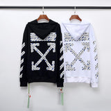 Arrow Print Cotton Terry  Owt hoodie