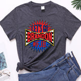 Let's Go Brandon T Shirt Short-Sleeved T-shirt Bottoming Shirt for Women