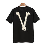 Bone Vlone Shirt Letter Print Loose Short Sleeve T-shirt