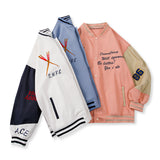 Blue Varsity Jacket Spring and Autumn Coat Men's Teen Jacket Men's Autumn Wear Baseball Uniform