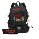 Stranger Things Hellfire Club Backpack USB Charging Backpack Student