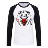 Stranger Things Hellfire Club T Shirt T-shirt Printed Men's Long Sleeve