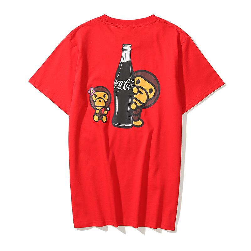 Shark Print T Shirt Summer Cartoon Anime Print Plus Size Loose Short Sleeve T-Shirt