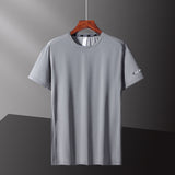 Sweat Wicking Shirt Sports T-shirt Fitness Solid Color Top Summer