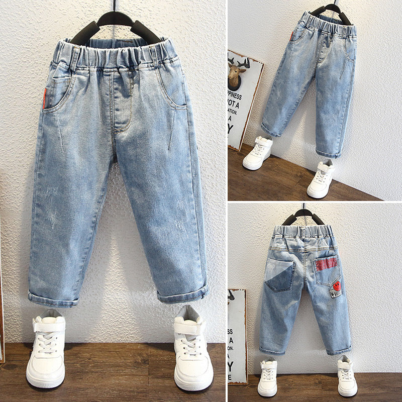 Toddler Boys Pants Boys Spring Clothing Jeans All-Match