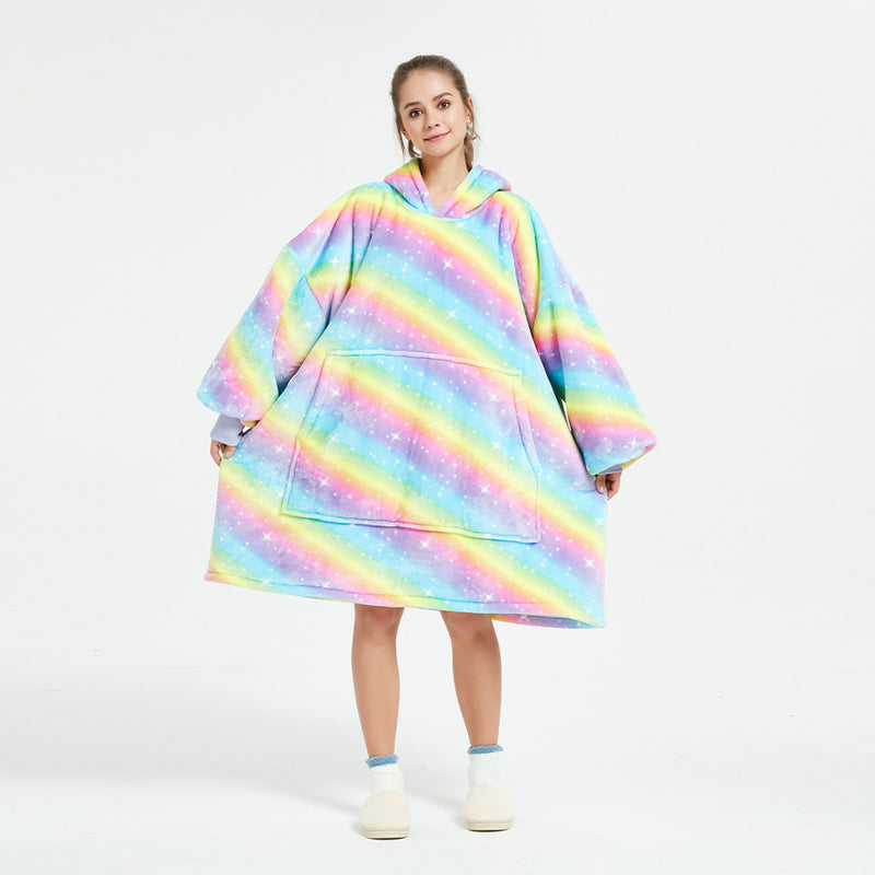 Hoodies Blankets Lazy Blanket Hooded Sweater Thermal Pajamas Autumn and Winter