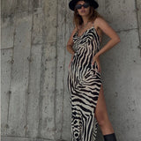 Victoria Beckham Dresses Summer Fashion Printed Sexy Dress
