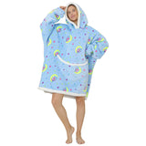 Hoodies Blankets Velvet Padded Loose Long Hooded Coat Flannel Lazy Sweater