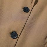 Men's Casual Suit Man Blzer Solid Color Vintage Blazer Men's Loose Lapels Jacket Street Casual Small Suit