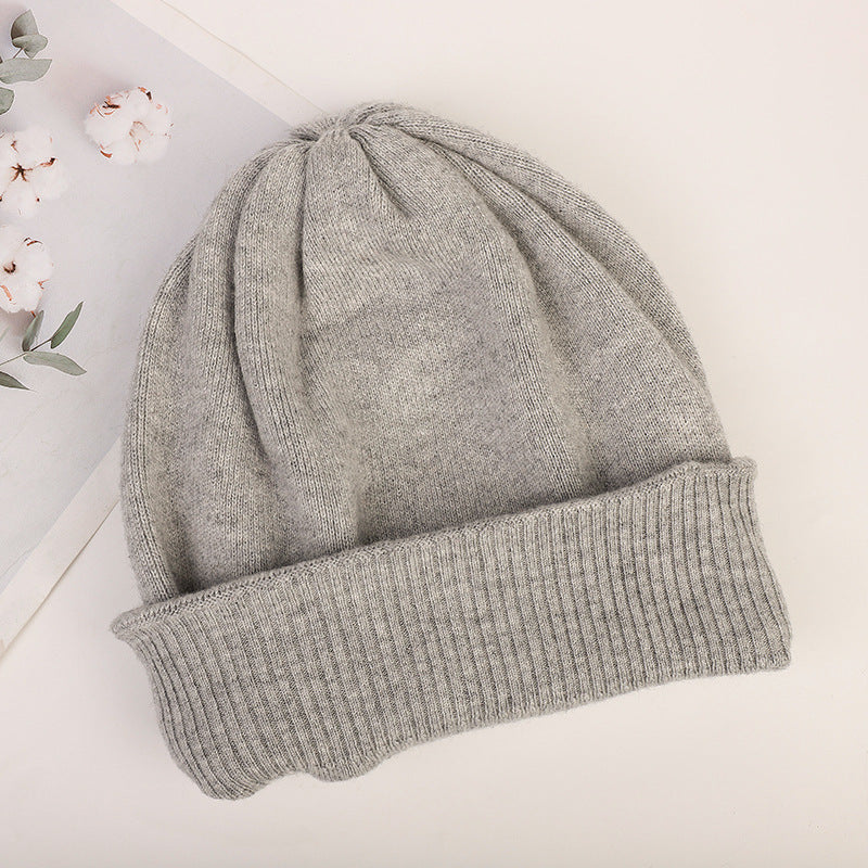 Men Winter Hats Women's Autumn and Winter Hat All-Matching Beanie Hat Thickened Warm Cotton Cap