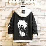 Comic Denim Jacket Spring and Autumn Men's and Women's Tops