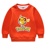 Children Pokemon Pikachu Hoodie Men's and Women's Children & Baby Baby plus Velvet Sweater