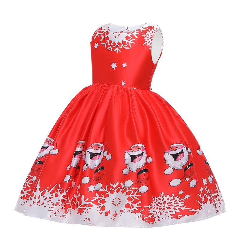 Toddler Girls Sequin Gown Dress Children's Dress Christmas Dress Show Dress Short Sleeve Dress