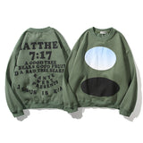 Cpfm Sweatshirt Letter Print Loose round Neck Sweater Men's Long Sleeve