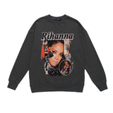 Mens Fall Outfits Sweater Men and Women Hiphop High Street Couple Retro Portrait