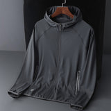 Sun Resistant Clothes UPF50 Summer Breathable Ice Silk Hooded Jacket