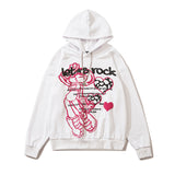 Mens Fall Outfits Cartoon Necklace Sweater Men and Women Dark High Street Loose Couple's Tops