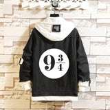 Comic Denim Jacket Spring and Autumn Men's and Women's Casual Denim Coat Clothes