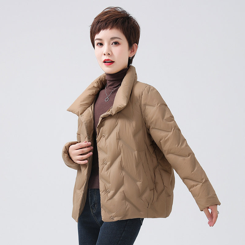 Women Winter Coats Puffer Jacket Down Coat Thin Lightweight Short Type Down Jacket Female Winter Women's Small Coat