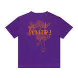 Amiri T Shirt Printed Casual Hip Hop round Neck Short Sleeve T-shirt