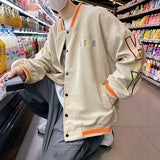 Corduroy Varsity Jacket Men's Spring and Autumn Retro High Street Couple Baseball Uniform